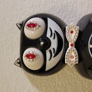 Jeweled Classic Black Kit-Cat Klock clock SUPER RARE Vintage
